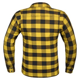 TIGER MOTO Armored Motorcycle Hoodie for Men – CE-Approved Riding Shirt (US, Alpha, Medium, Large, Regular, Regular, Yellow)