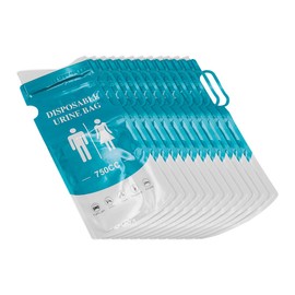 CENPEK Outdoor Emergency Urine Bag and Pill Bag - Unisex, 750cc Capacity, Good Seal, No Side Leaks, Water Absorbing Gel, Ideal for Travel, Emergency Kits 12 Pieces