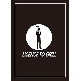 2 Pack Black Cotton Tea Towels 1 x Licence To Grill & 1 x BBQ Rules For Men