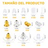 600Pcs Respaldos de Aretes de Silicona Transparente