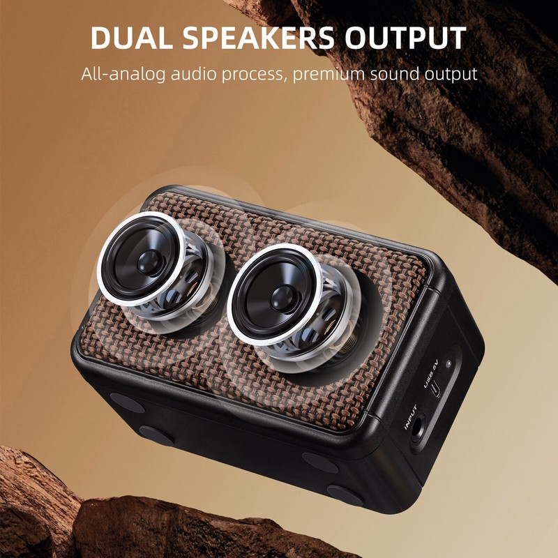 LEKATO Mini 5W Wireless Bluetooth Guitar Amp Amplifier Clean &