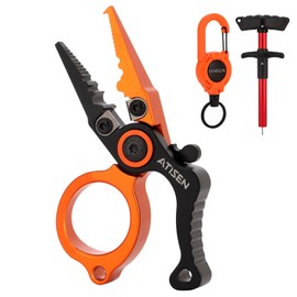 SYNFLUX Mini Fishing Pliers Saltwater, Split Ring Tool and Line Cutter