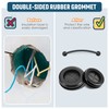Round Rubber Plug Hole Grommet Kit 7 Sizes Black Double