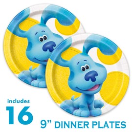 Blues Clues Party Supplies Pack - Blues Clues Birthday Party Supplies for up to 16 Guests, With Plates, Napkins, Cups and More