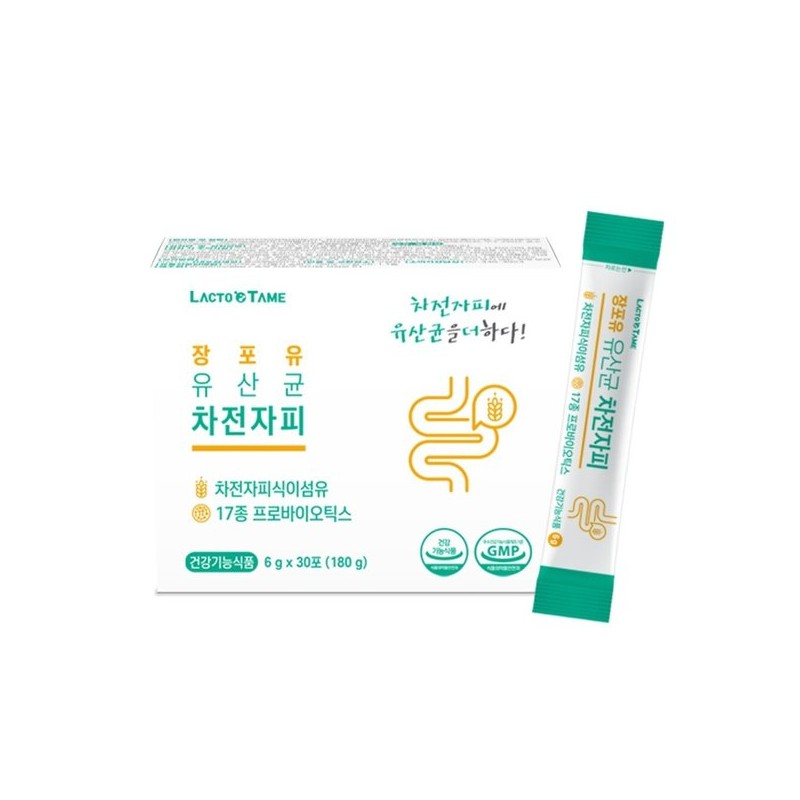 장건강 유산균 차전자피 분말 30포 차전자피분말스틱 차전차피 차전피차 Gut Health
