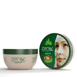 Zenix Clay Mud Mask with Argan Oil | Hydrating, Detoxifying, and Pore-Tightening Face Mask | Anti-Acne Skincare with Natural Plant Extracts for All Skin Types
