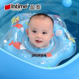 Infant Baby Neck Float Swim Ring with Reverse Dual Airbag Thick LF497 Green + 41*41cm [Yt-076] 10ea