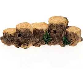 Brown Tree Stump Moss Micro Landscaping Decor,Tree Stump Bridge Fairy Garden Figurines Miniatures Ornaments House Terrarium Kit Dollhouse Supplies,Garden Sculptures and Statues