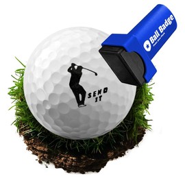 HODL 21 Ball Badge Golf Ball Stamp - Self-Inking Marker for Identifying Balls - Durable Design - Stocking Stuffer Holiday Gift - Golfer Equipment:_Send It