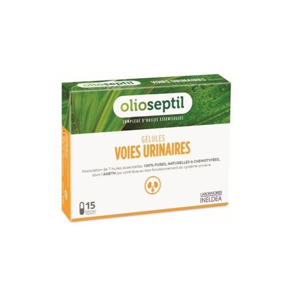 Olioseptil Voies urinaires - Complexe d'huiles essentielles 15 gélules