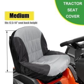Beadchica Deluxe Waterproof Riding Lawn Mower Seat Cover Compatible with Husqvarna,Univ