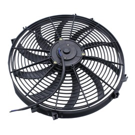 YUCHENSHLP 16 inch Universal High Performance 12V Slim Electric Cooling Radiator Fan with Fan Mounting Kit