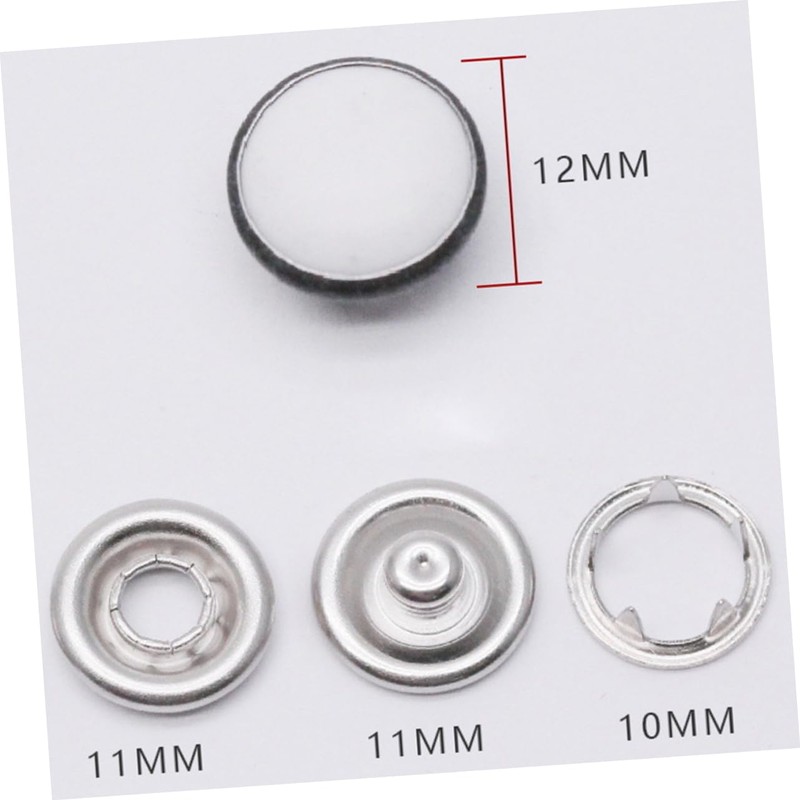 Hohopeti Snap Fastener 50pcs Clothing Accessories Buttons Snap in Buttons