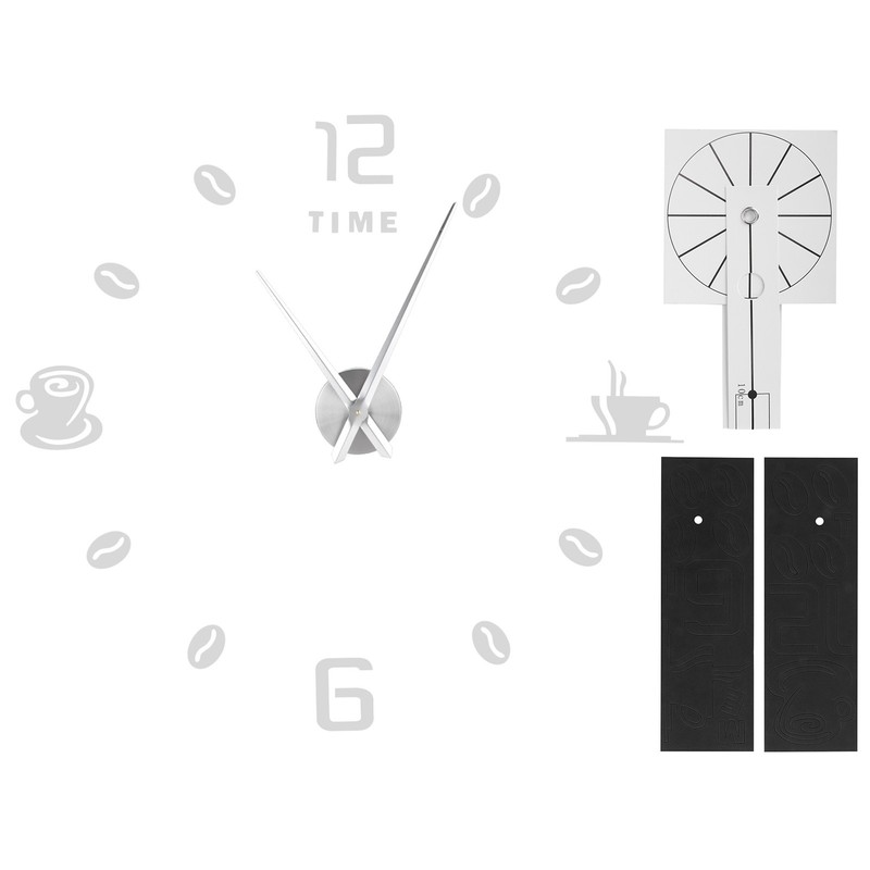 Modern Large Frameless DIY Wall Clock Mirror Surface Sticker for