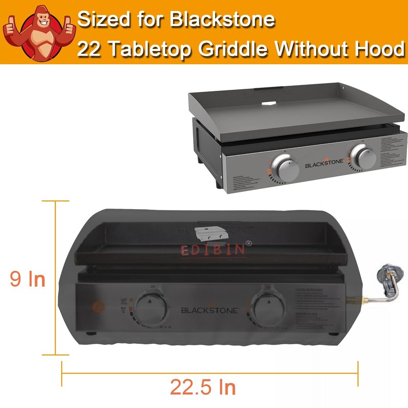 22 inch Griddle Cover for Blackstone 22 inchTabletop Grill Without
