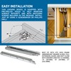 Pair of DTC Undermount Drawer Slide Plastic Front Locking Device,