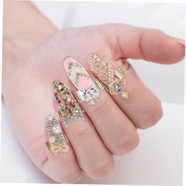 FOMIYES 12pcs Nail Rhinestone Glue Kit for Crystal Nail Covers French Tip Decorations