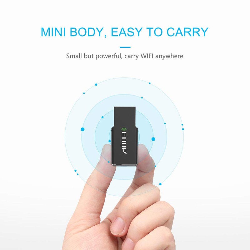 WiFi Adapter AC 600 Mbps USB Wireless Network Extended Range