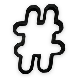 Hashtag # Number Sign Cookie Cutter with Easy to Push Design (3.5 inch)