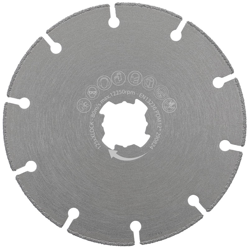 PRODIAMANT Diamond Cutting Disc X-Lock 125 mm Universal - Vacuum