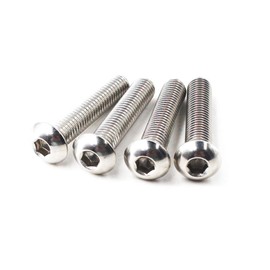 M3x25 Button Head Hex Socket Drive Screws 304 Stainless Steel Button Head Cap Screws (Pack of 100)