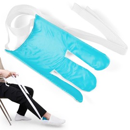 Folklyzo Sock Aid - Sock Aids for Putting On Socks - Sock Aid Device for Putting Socks Easy On and Off for Seniors, Disabled, Pregnant - Sock Helper Aide Tool - Sock Assistant Device (Blue)