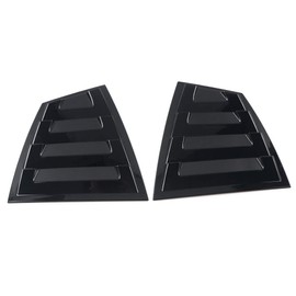 Acdeyaca Rear Side Window Louvers Compatible with Subaru WRX STi 2015-2021, Air Vent Scoop Shades Cover Blinds (Glossy Black, Rear Side)