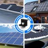 Pack of 8 Solar Panel Bracket End Clamp, 30 mm