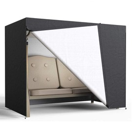 Keyohome Hammock Cover for Hammock and Garden Swing Cover 2 Seater Waterproof Outdoor Hammock with Sun Shade UV Protected Oxford 210D - 160 x 125 x 170 cm