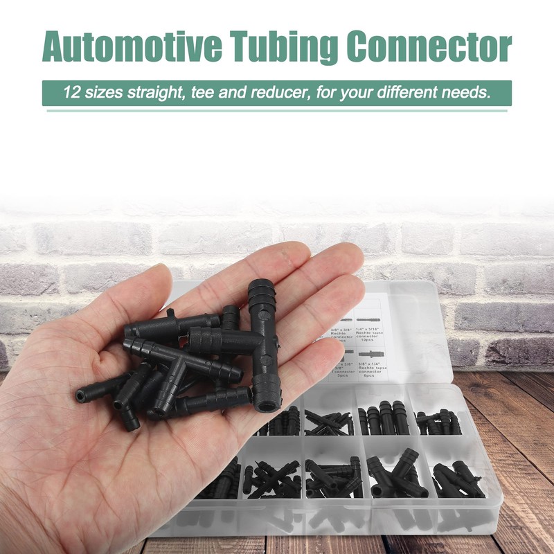 X AUTOHAUX 113 Pcs Automotive Car Vacuum Hose Connector Assortment