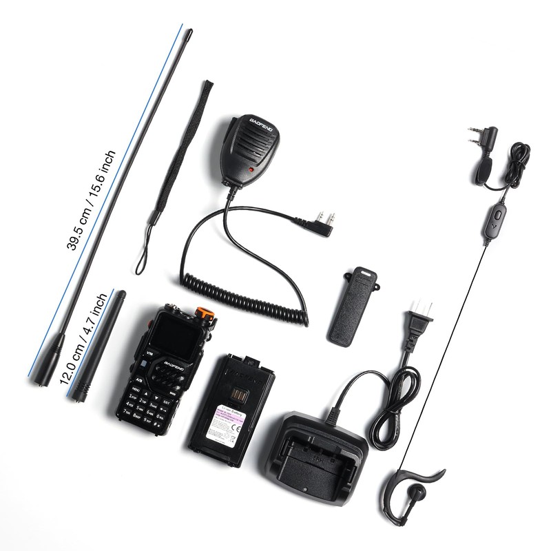 BAOFENG K5PLUS Tri-Band Ham Radio Long Range, UHF VHF 1.25M