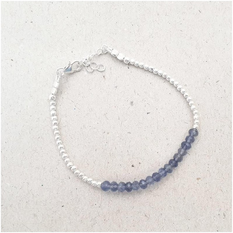 LKBEADS iolite 3mm round shape faceted cut gemstone beads 7