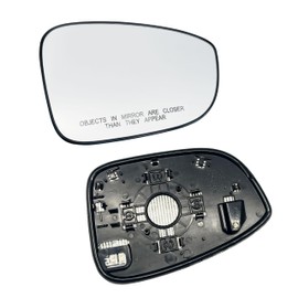 Right Passenger Side Mirror Glass Heated Without Blind Spot Without Auto Dimming Compatible with for 2018 2019 2020 2021 2022 2023 2024 2025 Honda Accord (Passenger Heated No-Blind Spot)