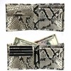 Belkut Diamond Python Snake Leather Bifold Wallet, Short Wallet, Python