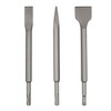 BEESUM Electric Hammer Chisel, Set of 3, Chisel, SDS Plus,