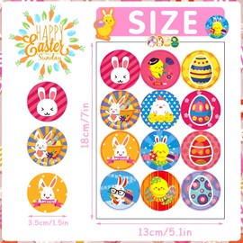 Pack of 12 Easter stickers, Easter egg stickers, Easter egg stickers, Easter egg stickers, decals Easter, small Easter gifts for children