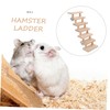 Mipcase Hamster Wooden Ladder Climbing Toy for Guinea Pig Habitats