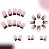 EYZOTSF Press on Nails Square Short Length Acrylic French False