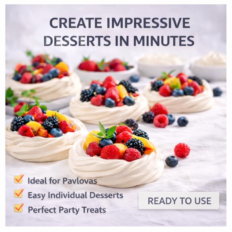 JCD Foods Meringue Nests (Pack of 6)