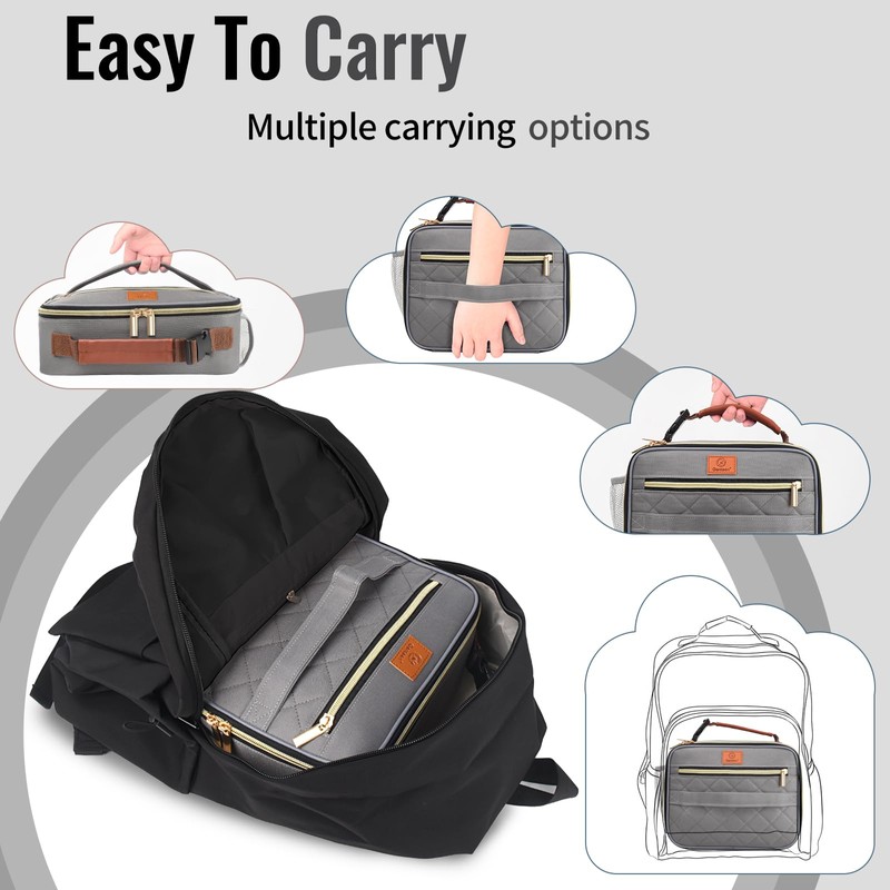 Genteen Lunch Box for Men Women Adults Kids - Insulated