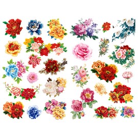 Seasonstorm Red Peony Flowers Kawaii - Agenda de manualidades para álbumes de recortes, suministros de arte