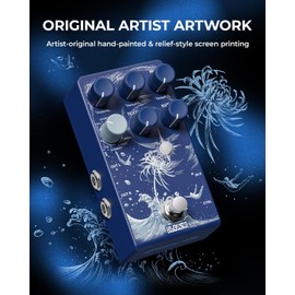 Klowra Limbo Reverb Guitar Pedal - 9 Stereo Ambient Reverb Types, Analog Dry Through, True Bypass, Freeze&Infinity, Expression Pedal Support