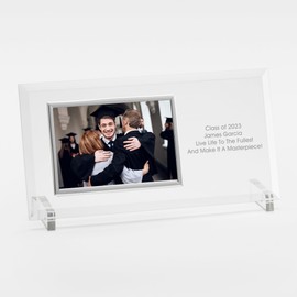 THINGS REMEMBERED Engraved Graduation Message Glass Horizontal Picture Frame (Free Customization)