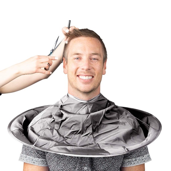 Umbrella Hair Catcher, 2-Pack Haircutting Drape - Silver
