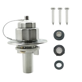 RV City Water Inlet with Check Valve, RV Water Inlet Replacement, RV Water Fill Inlet,RV Water Inlet Connection for for RV Camper Motorhome Trailer Marine,Stainless steel