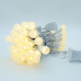 Christmas Lights , Outdoor Globe String Lights 50 Count LED with G15 Berry Glass Bulbs ETL Certified Warm White String Lights for Christmas Tree,Garland,Home,Patio, Wedding,Party,Festival Decor