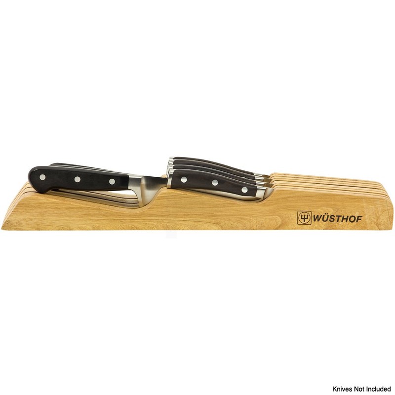 WÜSTHOF 7-Slot In Drawer Knife Storage, Natural Wood