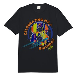 Nerf Birthday Celebrating My 8th Birthday Vintage Logo Comfort Colors Adult Heavyweight T-shirt