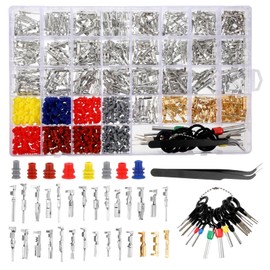950 PCS Depinning Tool Kit Automotive Connector Pins Terminal Removal Tools Kit Non-insulated Wire Connector Pin Release Kits Electrical Pin Removal Tools Kits for Automotive, Home Appliance