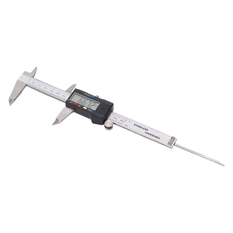 Digital Display Caliper Stainless Steel LCD Electronic Measuring Ruler with